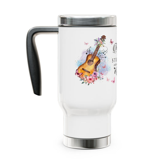 Melodic Faith Inspiration | Stainless Steel Travel Mug with Handle