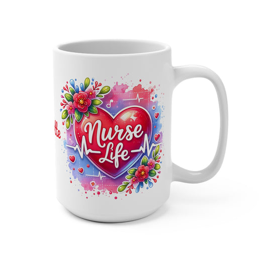 Nurse Life · Personalize It! Your Name | Ceramic Mug (Medium)