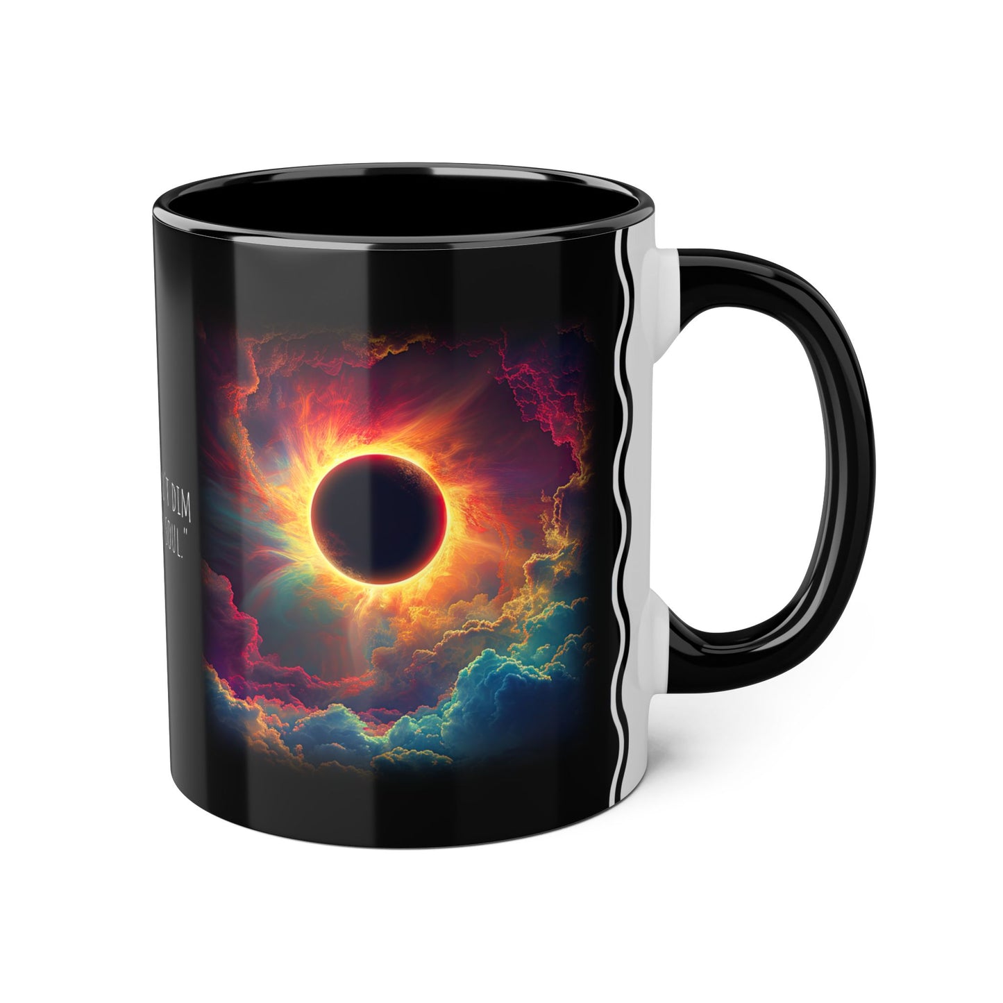 In Tenebris Solis, Accent Mug (Small) (Black/Navy Blue/Red)