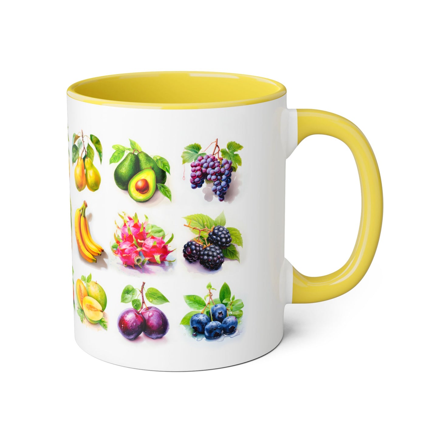 Fruits of the Earth | Accent Mug (Small) (Light Green/Red/Yellow).