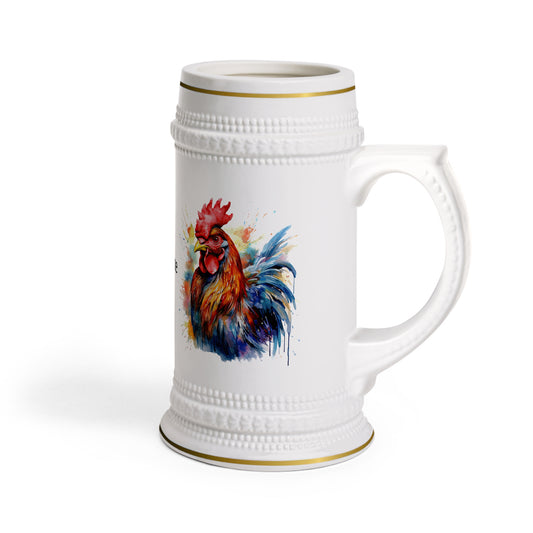 Majestic Rooster · Personalize It! Your Name and Font | Stein Mug