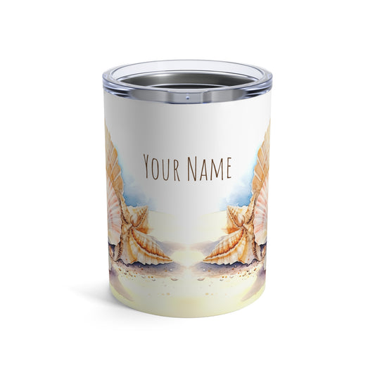 Seashells, Personalize It! Your Name Your Font, Mini Tumbler