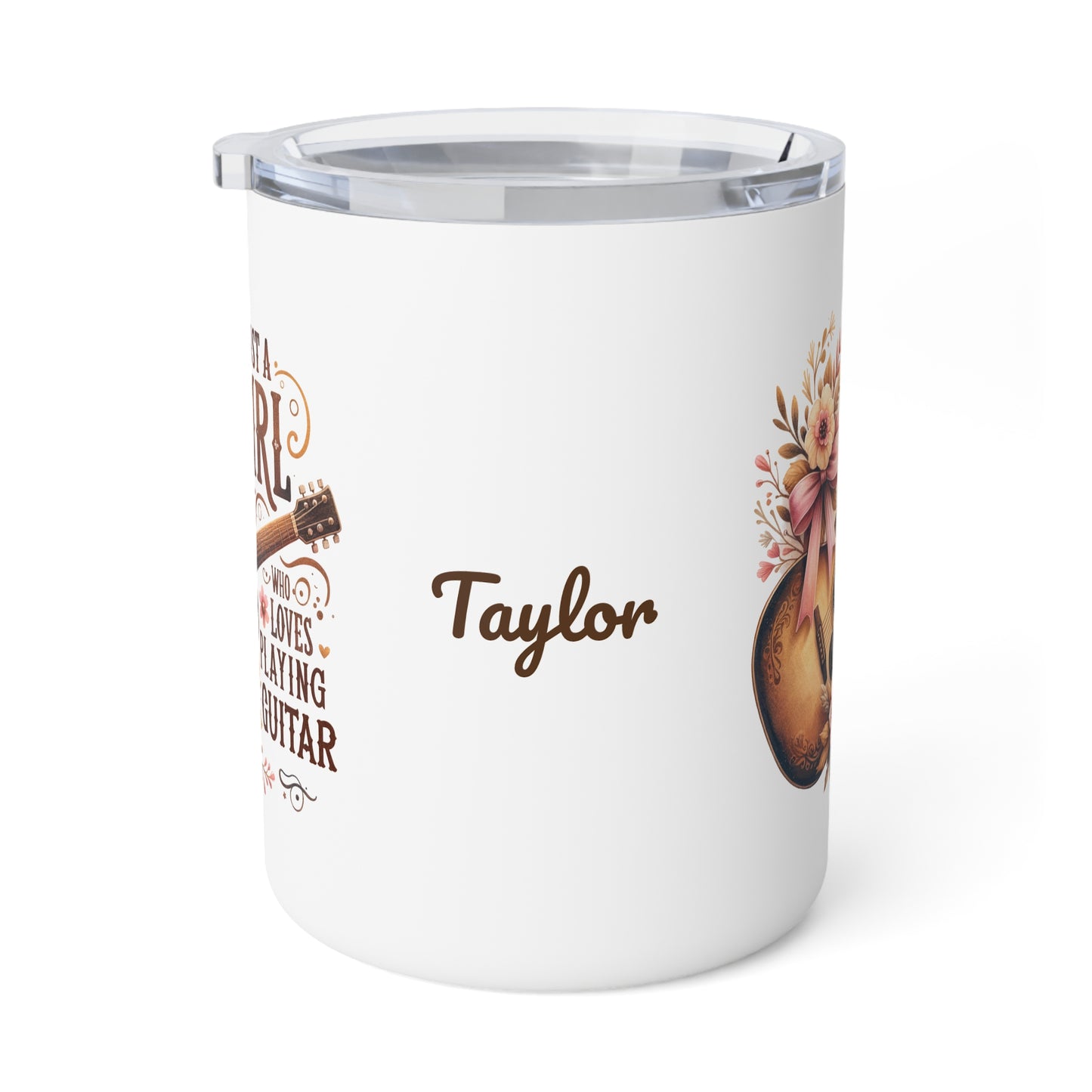 Just A Girl Who Loves Playing Guitar · Personalize It! With Your Name | Insulated Coffee Mug