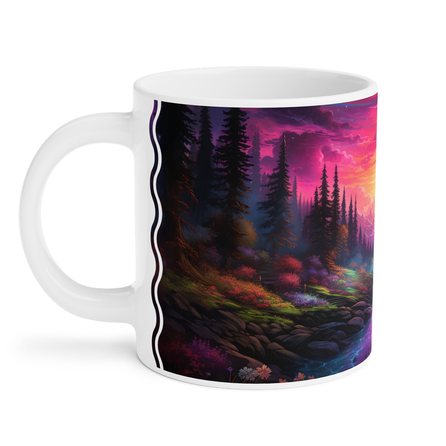 Ethereal Twilight Valley: Personalize It! Your Name, Your Font | Ceramic Mug (Small/Medium/Large)