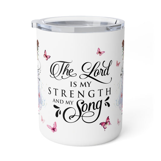 The Lord is My Strength and My Song, Insulated Coffee Mug