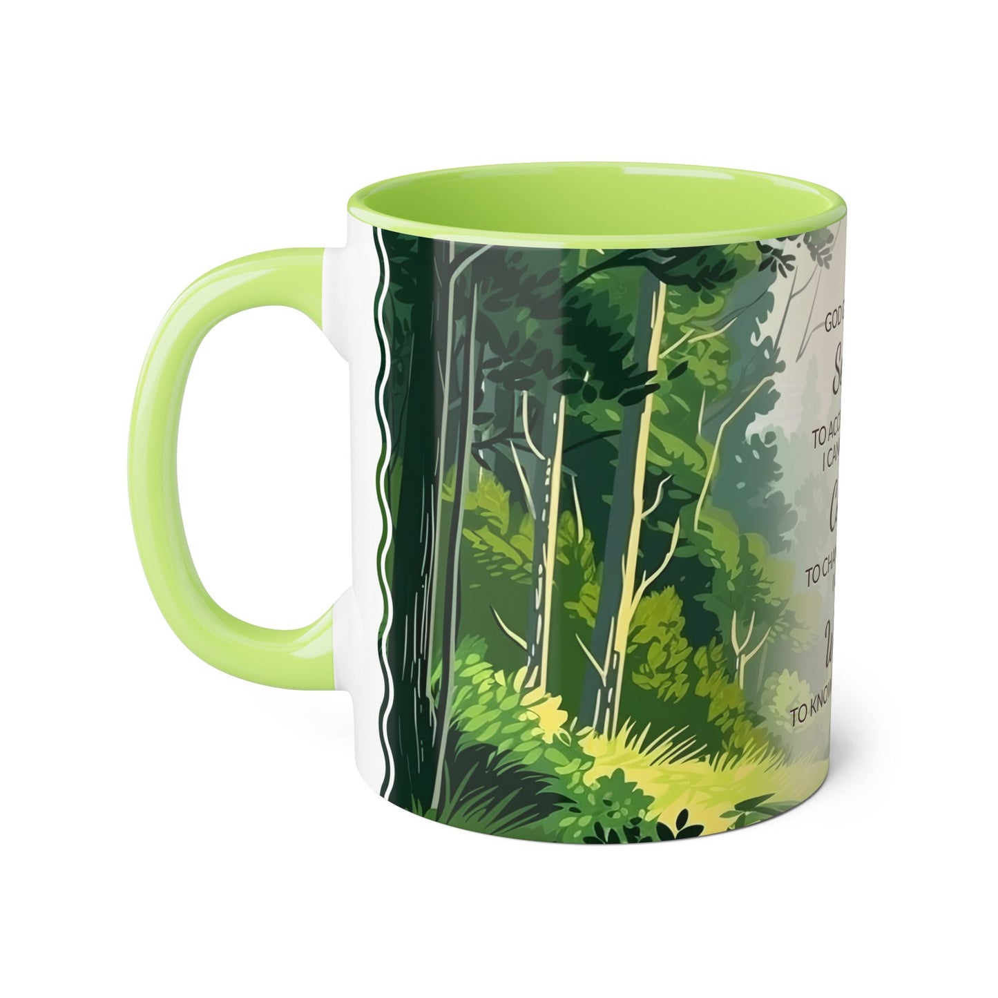 Serenity Forest | Accent Mug (Small) (Light Green).