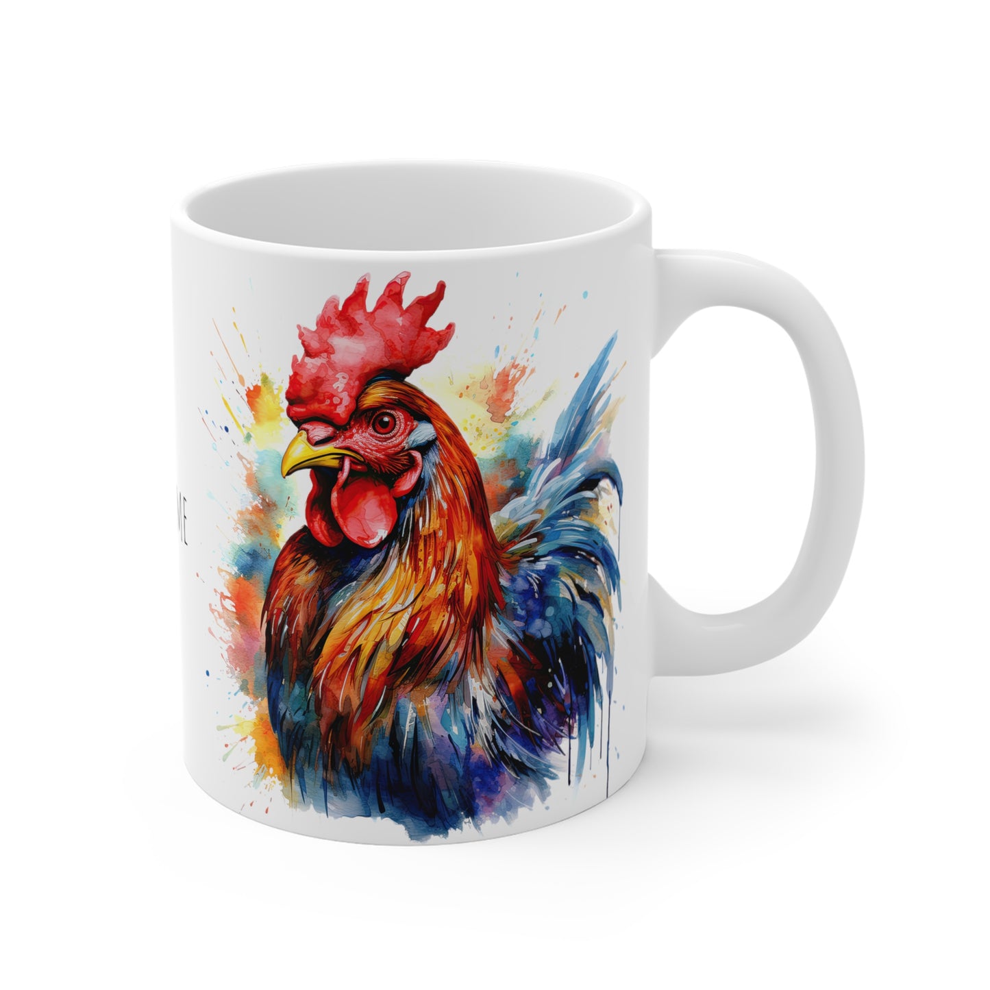 The Cock, Personalize It! Your Name Your Font, Ceramic Mug (Small)