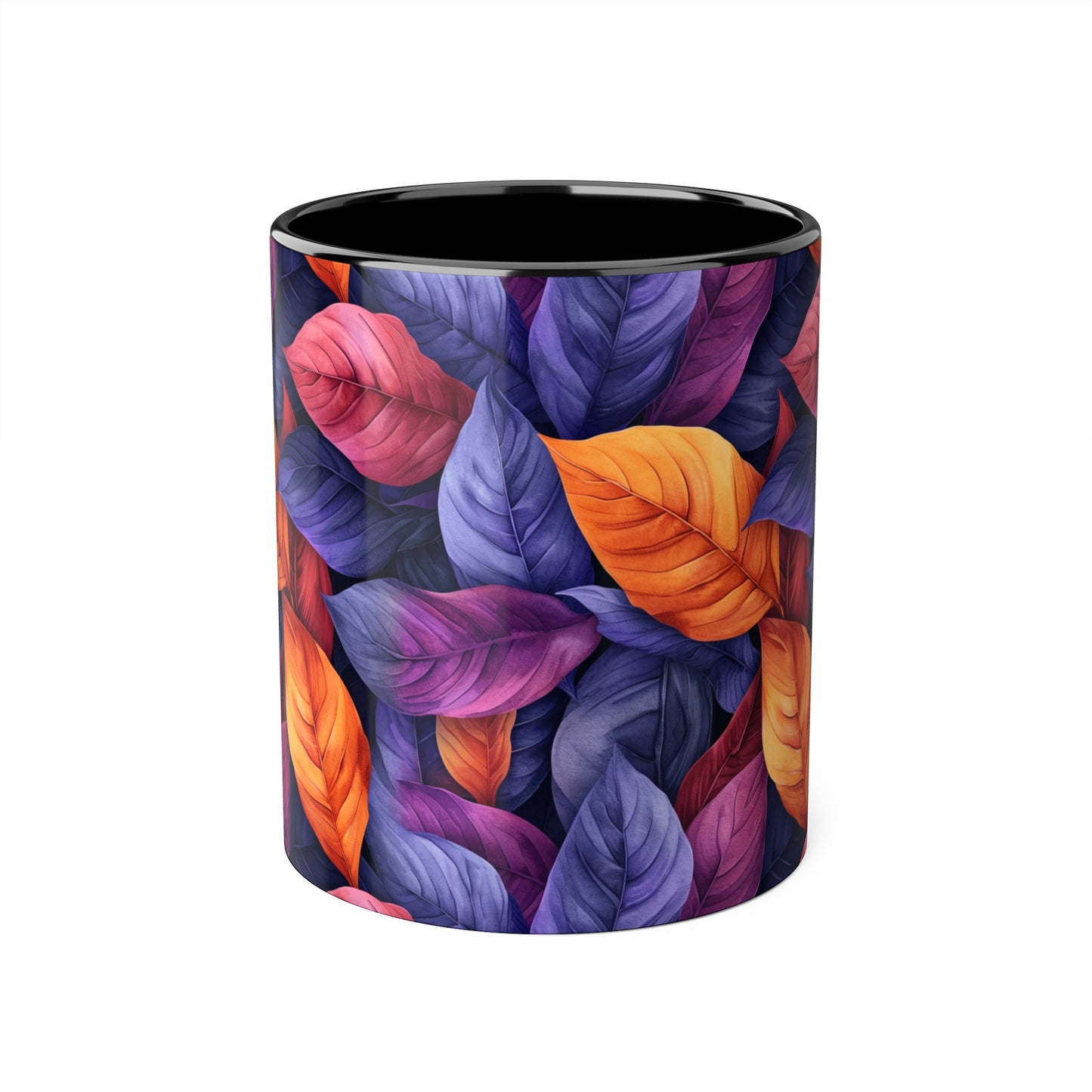 Folia Purpura, Accent Mug (Small) (Black/Blue/Pink/Red)