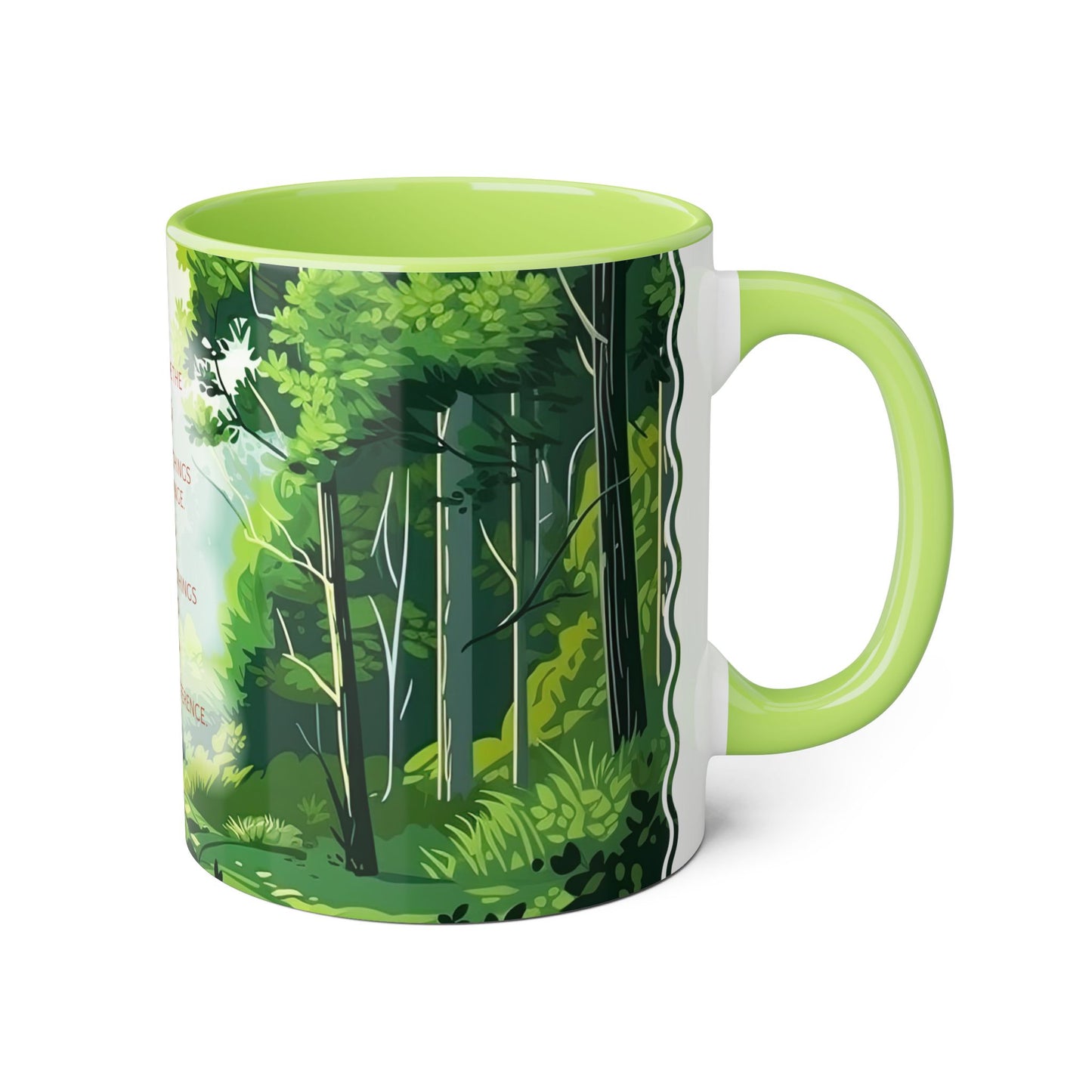 Serenity Forest Wisdom | Accent Mug (Small) (Light Green)