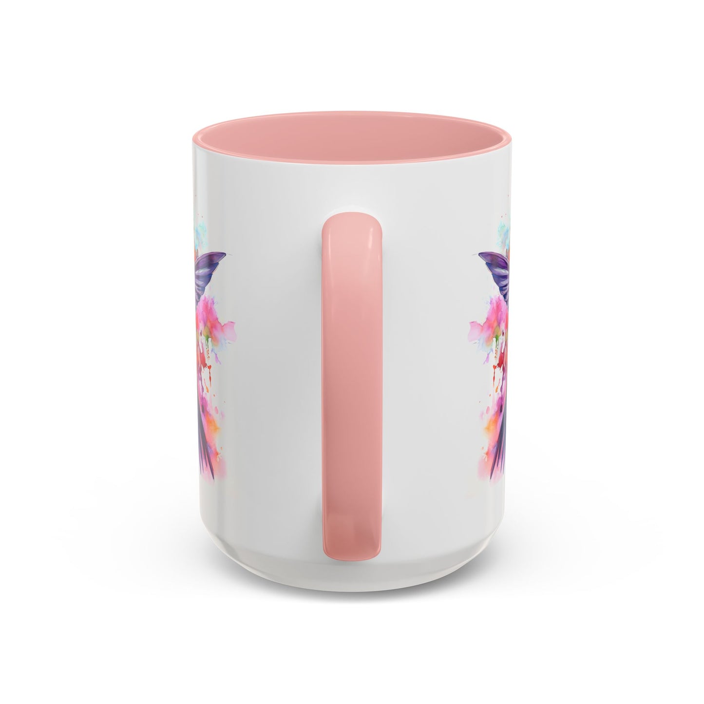 Hummingbird · Personalize It! With Your Name | Accent Mug (Small/Medium) (Black, Light Blue, Navy, Orange, Pink, Purple, Red, Yellow)