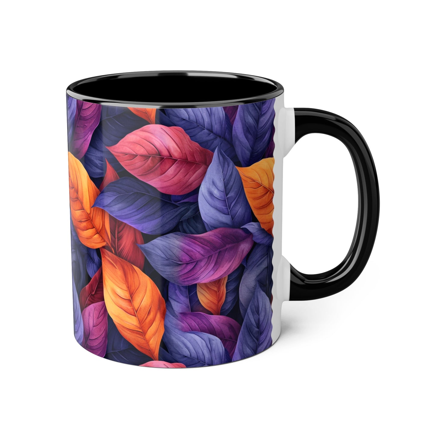 Folia Purpura, Accent Mug (Small) (Black/Blue/Pink/Red)