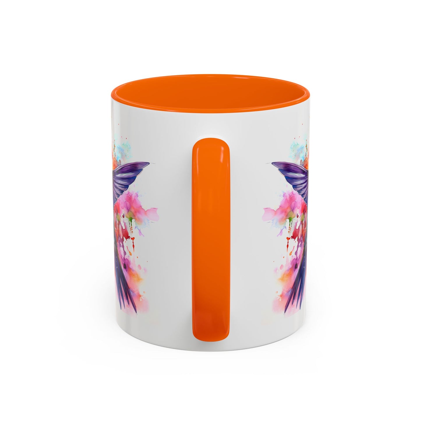 Hummingbird · Personalize It! With Your Name | Accent Mug (Small/Medium) (Black, Light Blue, Navy, Orange, Pink, Purple, Red, Yellow)