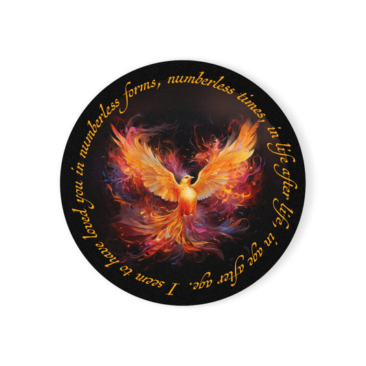 Majestic Phoenix Poetry Circle | Coasters (Round)