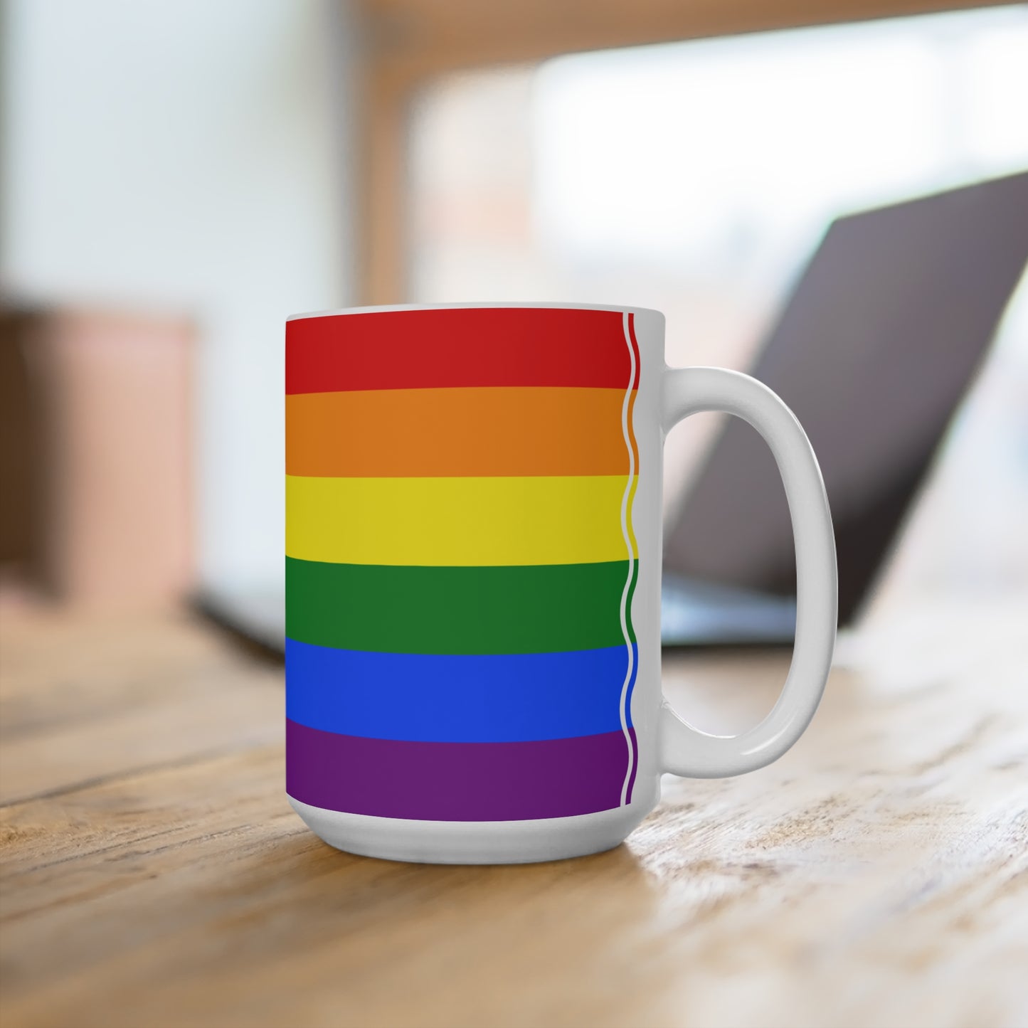 Rainbow Flag Colors | Ceramic Mug (Medium)