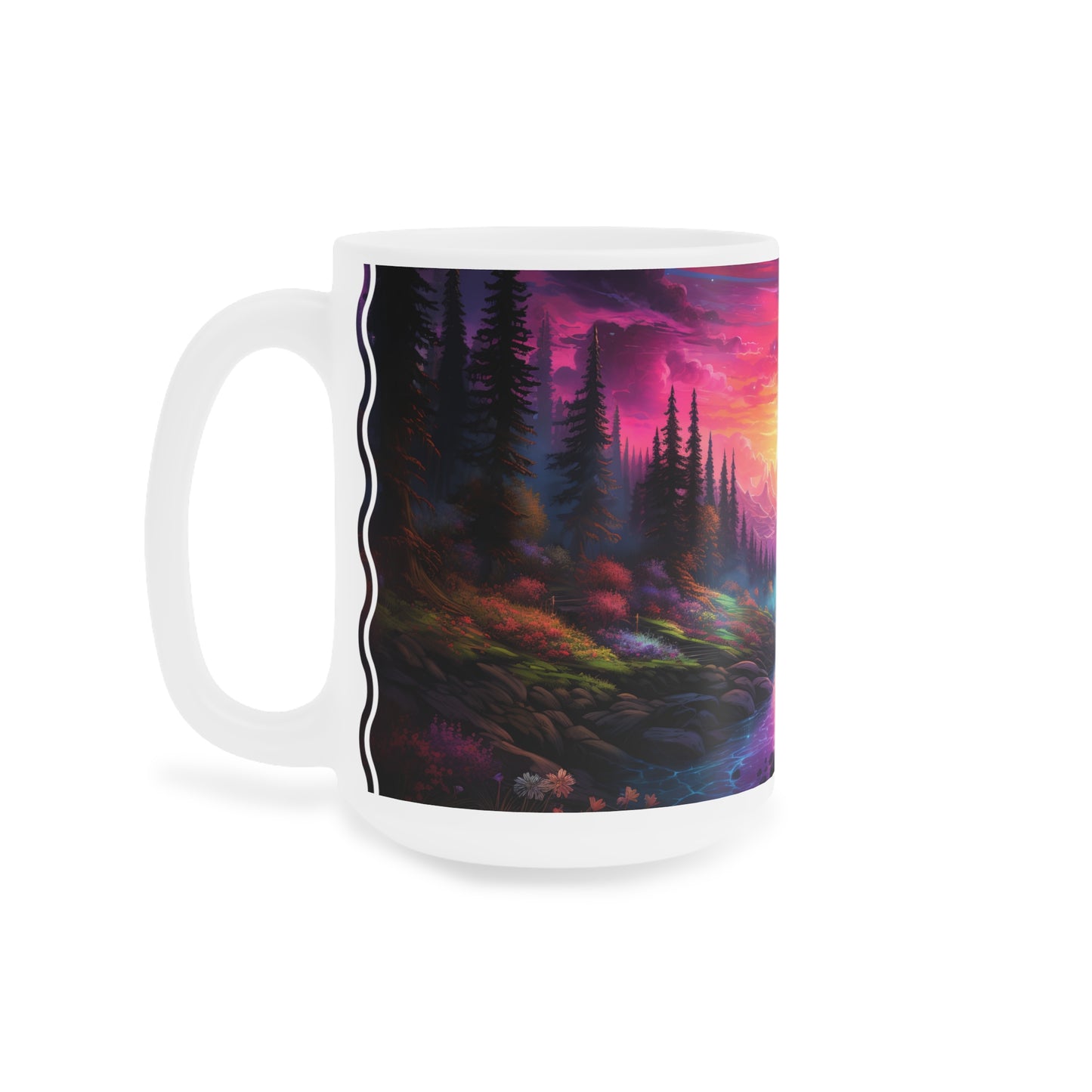 Ethereal Twilight Valley: Personalize It! Your Name, Your Font | Ceramic Mug (Small/Medium/Large)