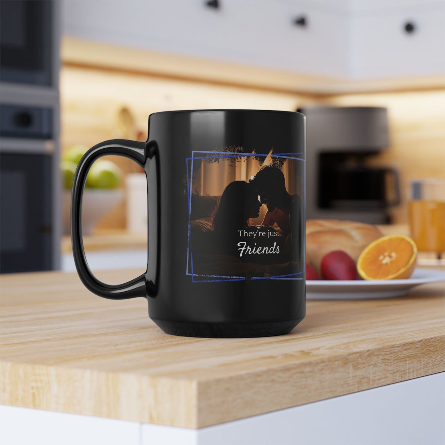 They're Just Friends | Black Mug (Medium)