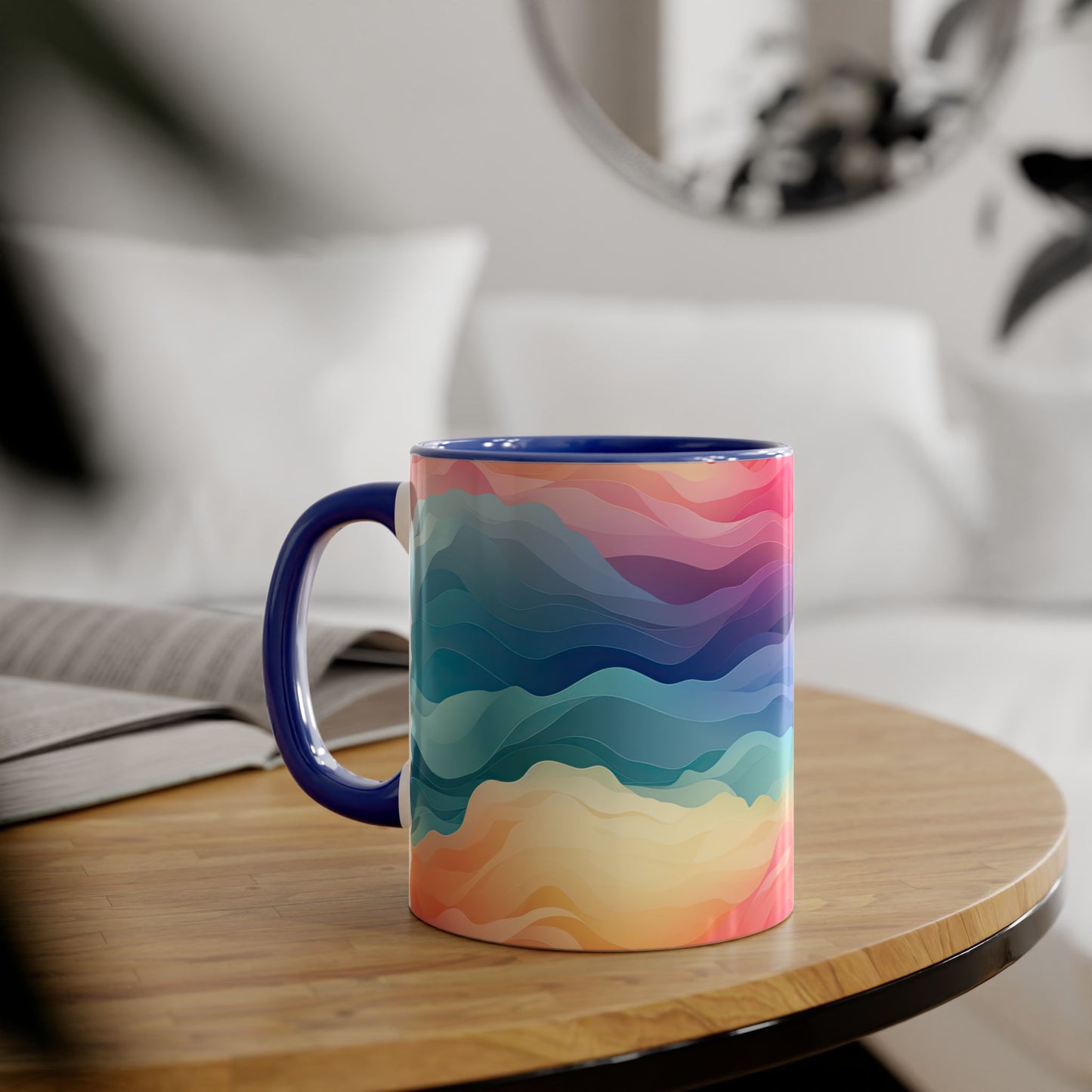 Colors of the Wind · Personalize It! Your Name | Accent Mug (Small) (Pink/Red).