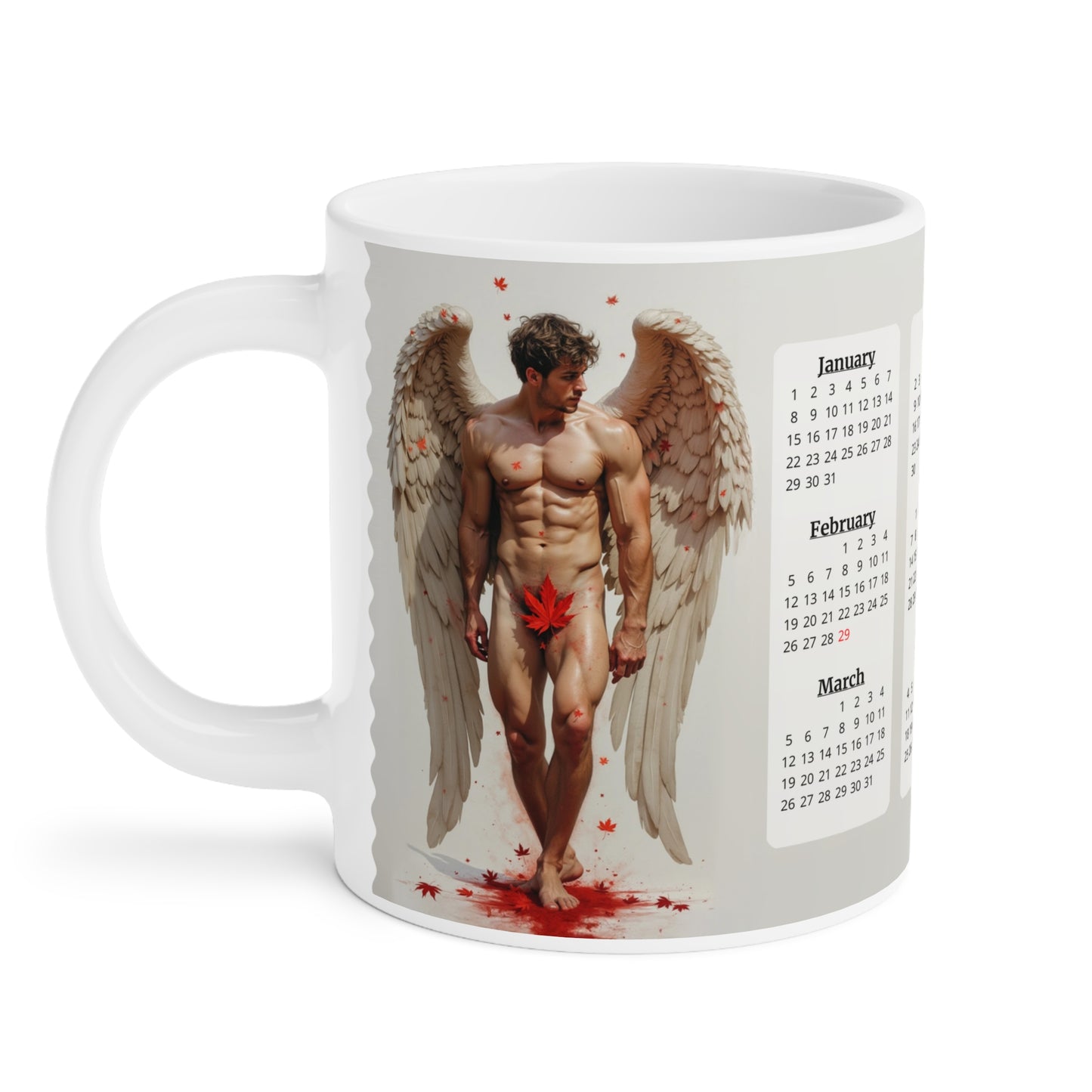 The Watcher · Calendar Mugs: 15 Year Calendar 2023 to 2037 | Ceramic Mug (Large).