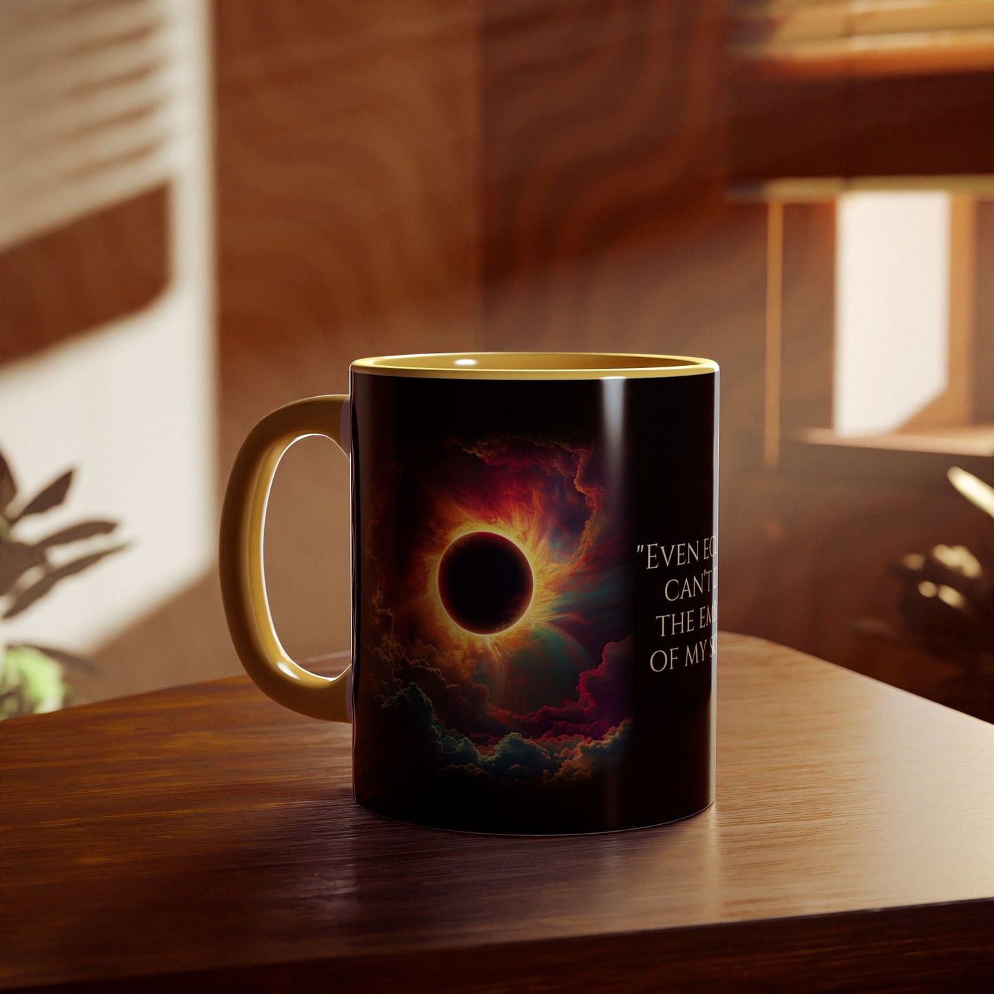 In Tenebris Solis | Accent Mug (Small) (Black/Navy Blue/Red/Yellow).