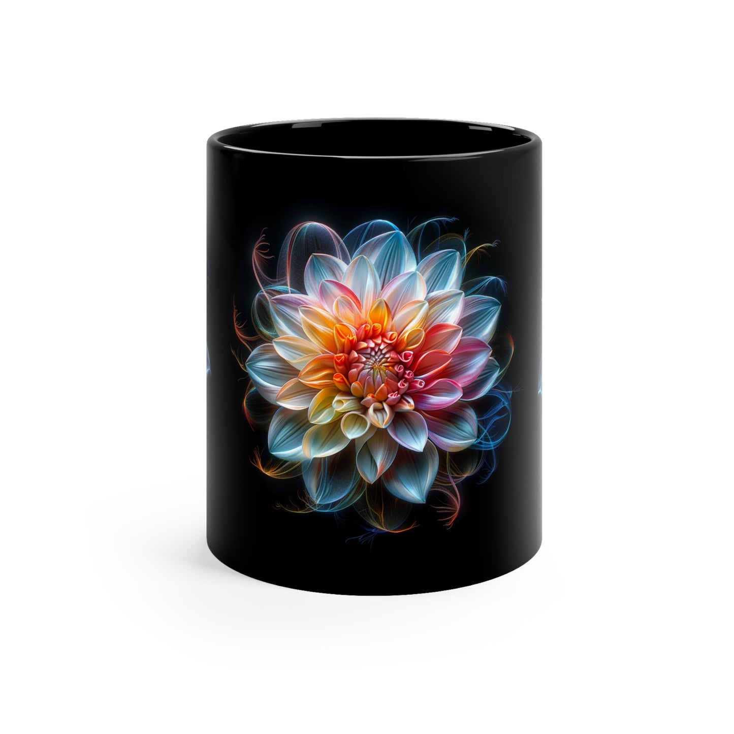 Flor de Seda, Black Mug (Small)