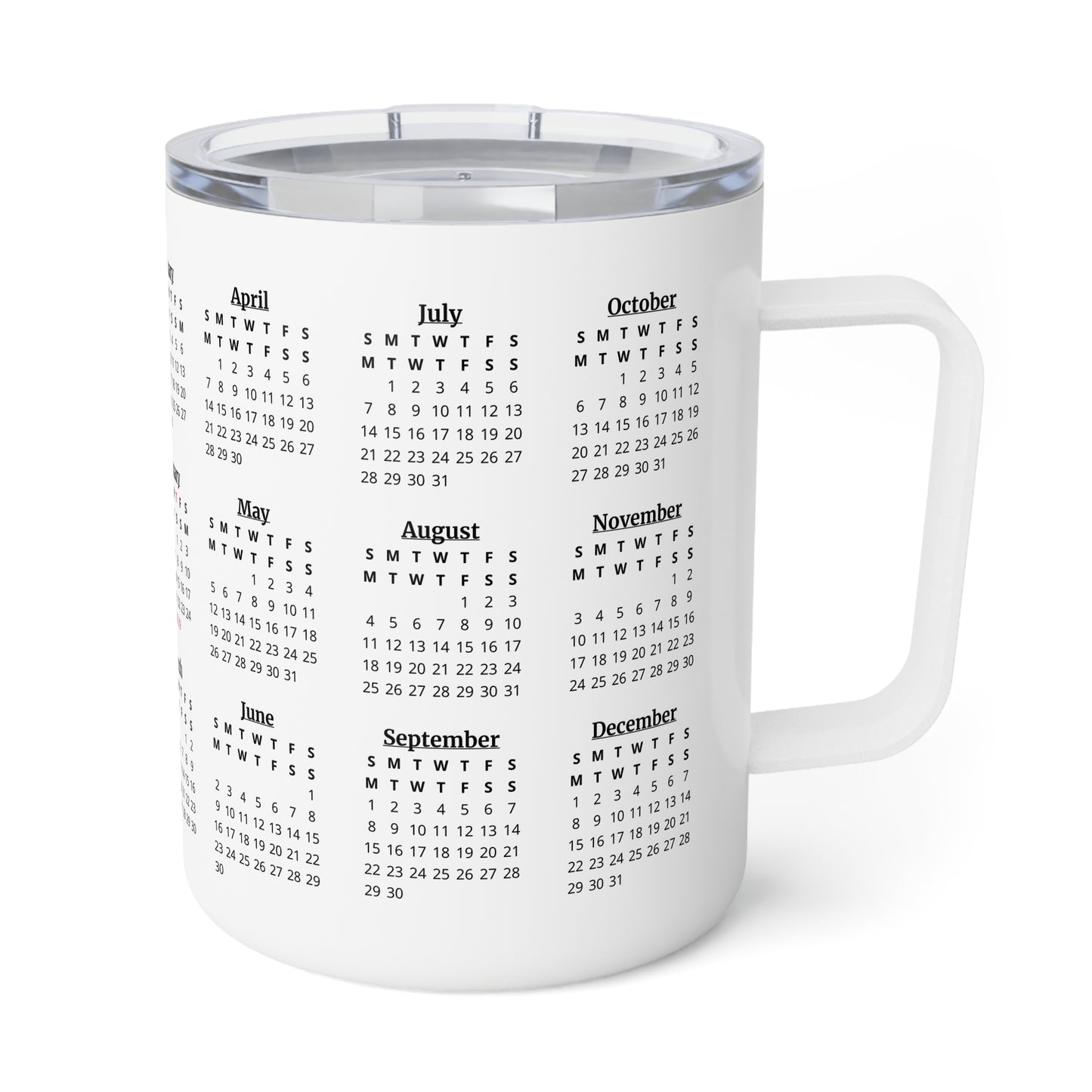 God Says You Are Flowers · Calendar Mugs: 2-Year Calendar 2024 to 2025 | Insulated Coffee Mug