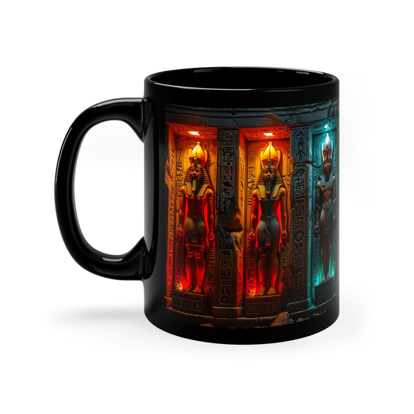 The Seven Pharaohs | Black Mug (Small)