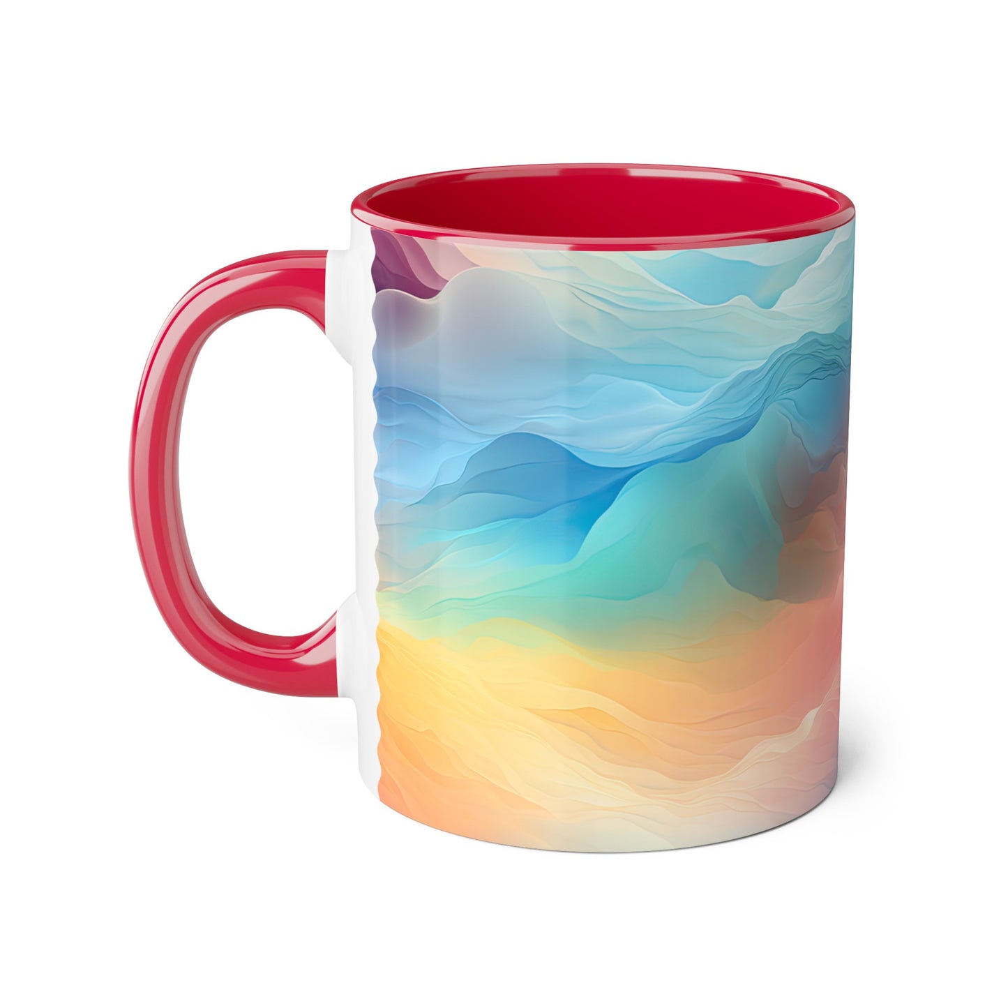 Crystal Clouds, Personalize It! Your Name, Accent Mug (Small) (Pink/Red)