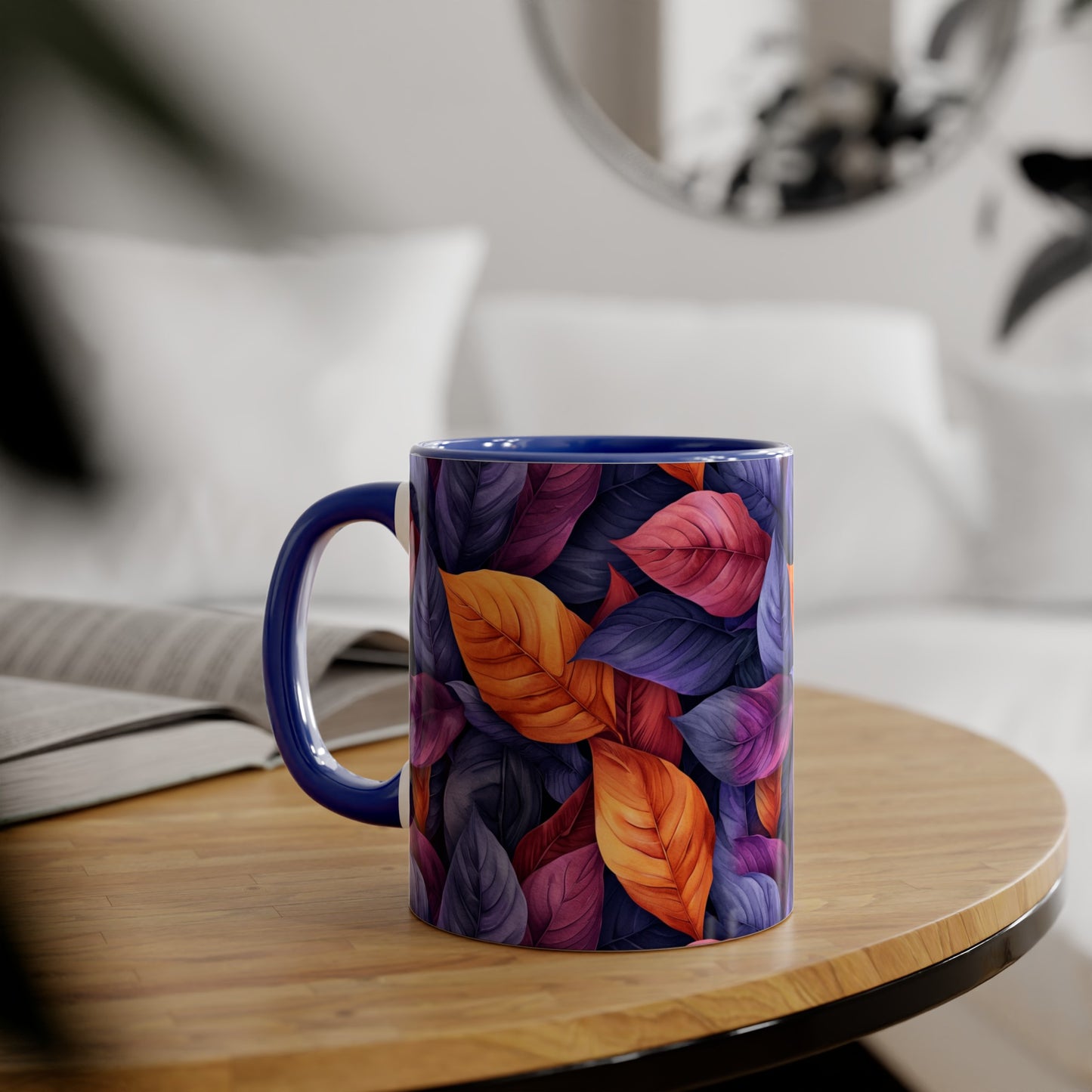 Folia Purpura, Accent Mug (Small) (Black/Blue/Pink/Red)