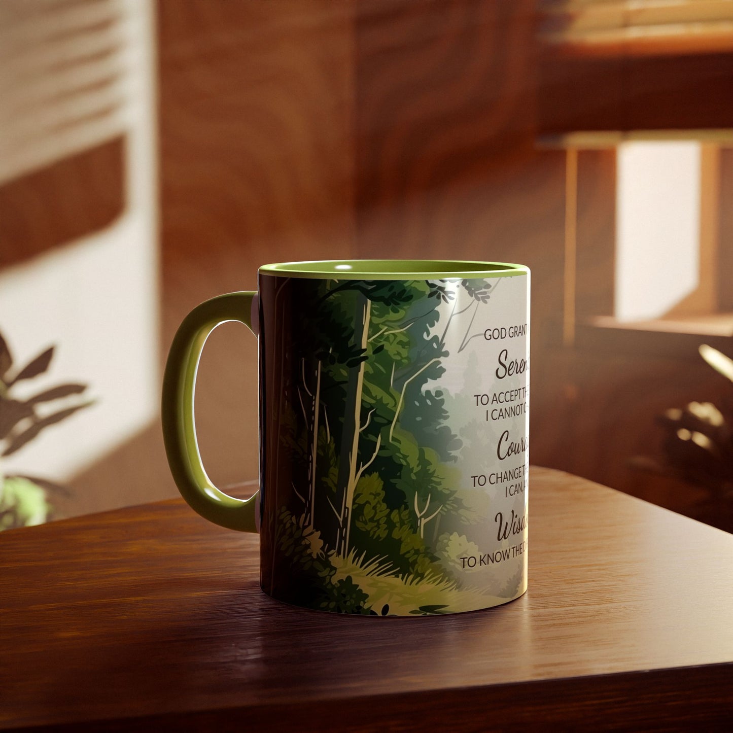 Serenity Forest | Accent Mug (Small) (Light Green).