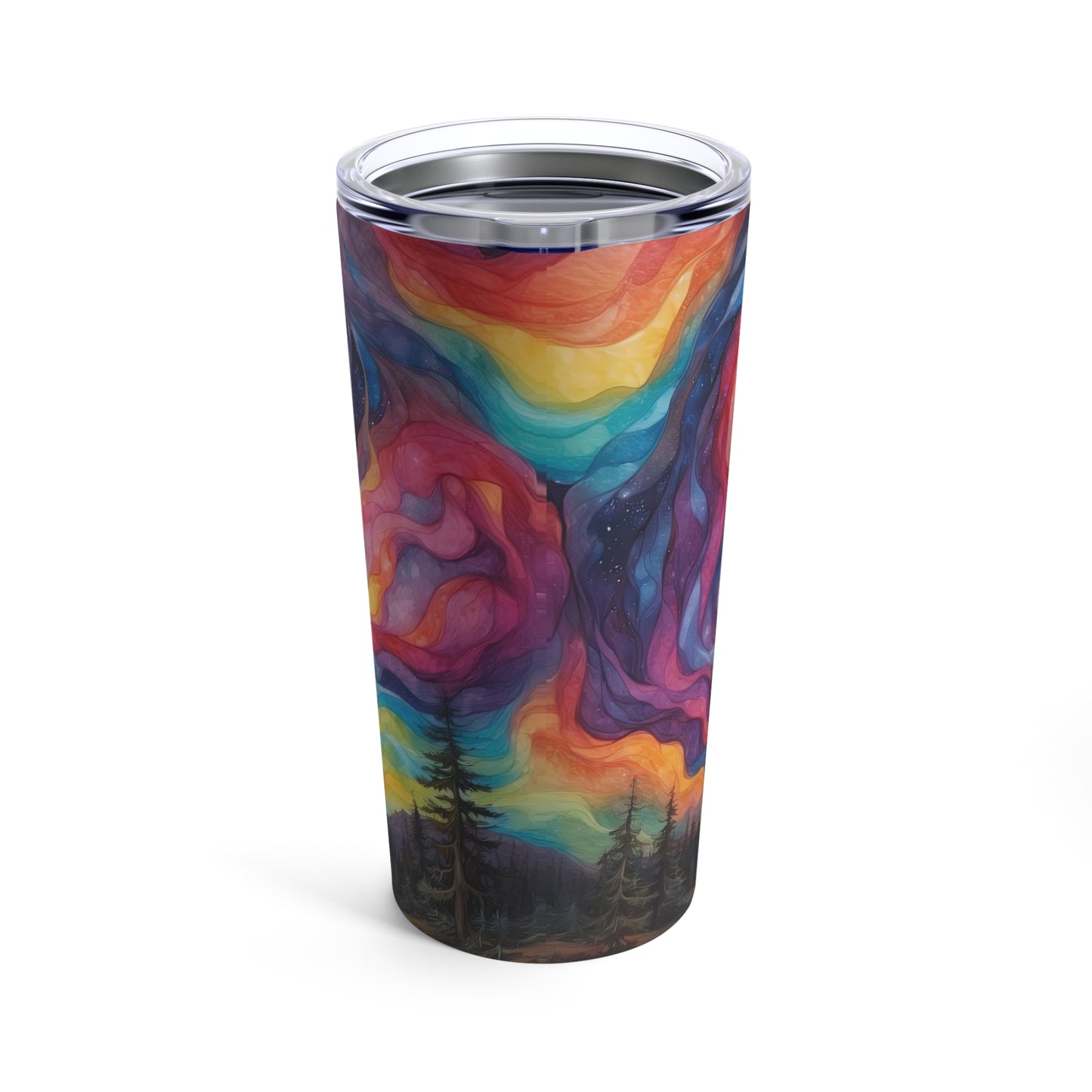 Prismatic Northern Lights Sunset: Personalize It! Your Name and Font | Tumbler 🇺🇸🇨🇦