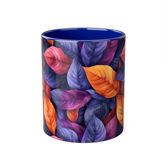 Folia Purpura, Accent Mug (Small) (Black/Blue/Pink/Red)