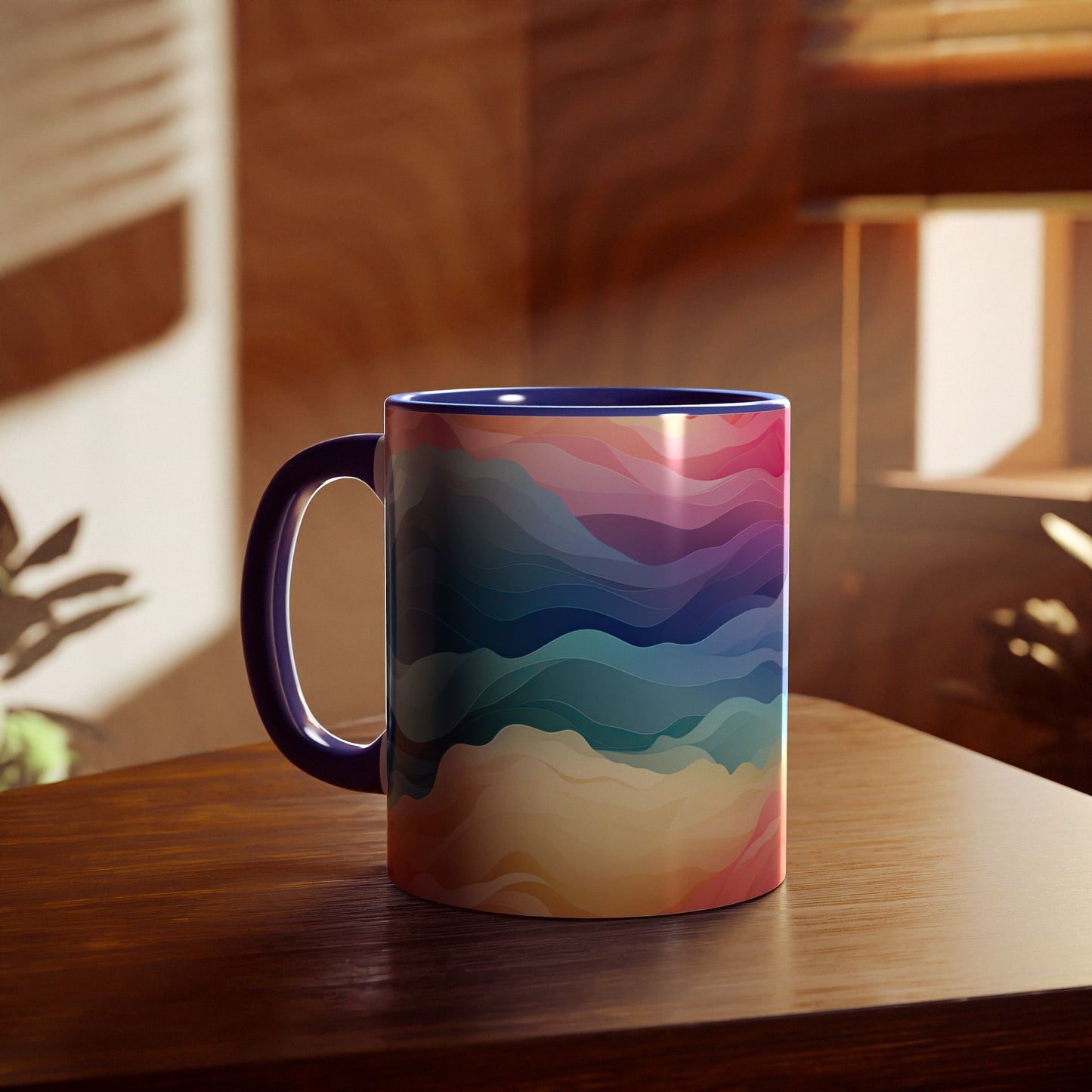 Colors of the Wind · Personalize It! Your Name | Accent Mug (Small) (Pink/Red).