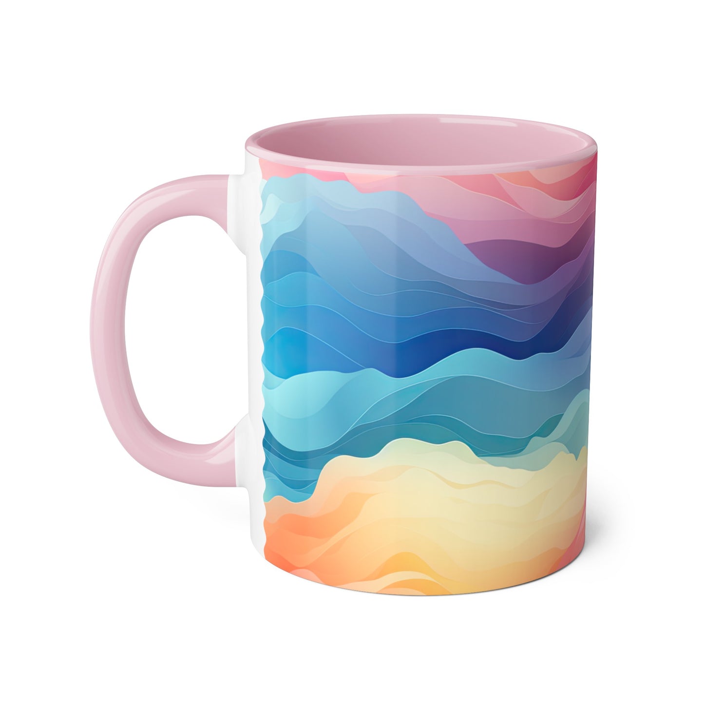 Colors of the Wind, Personalize It! Your Name, Accent Mug (Small) (Pink/Red)