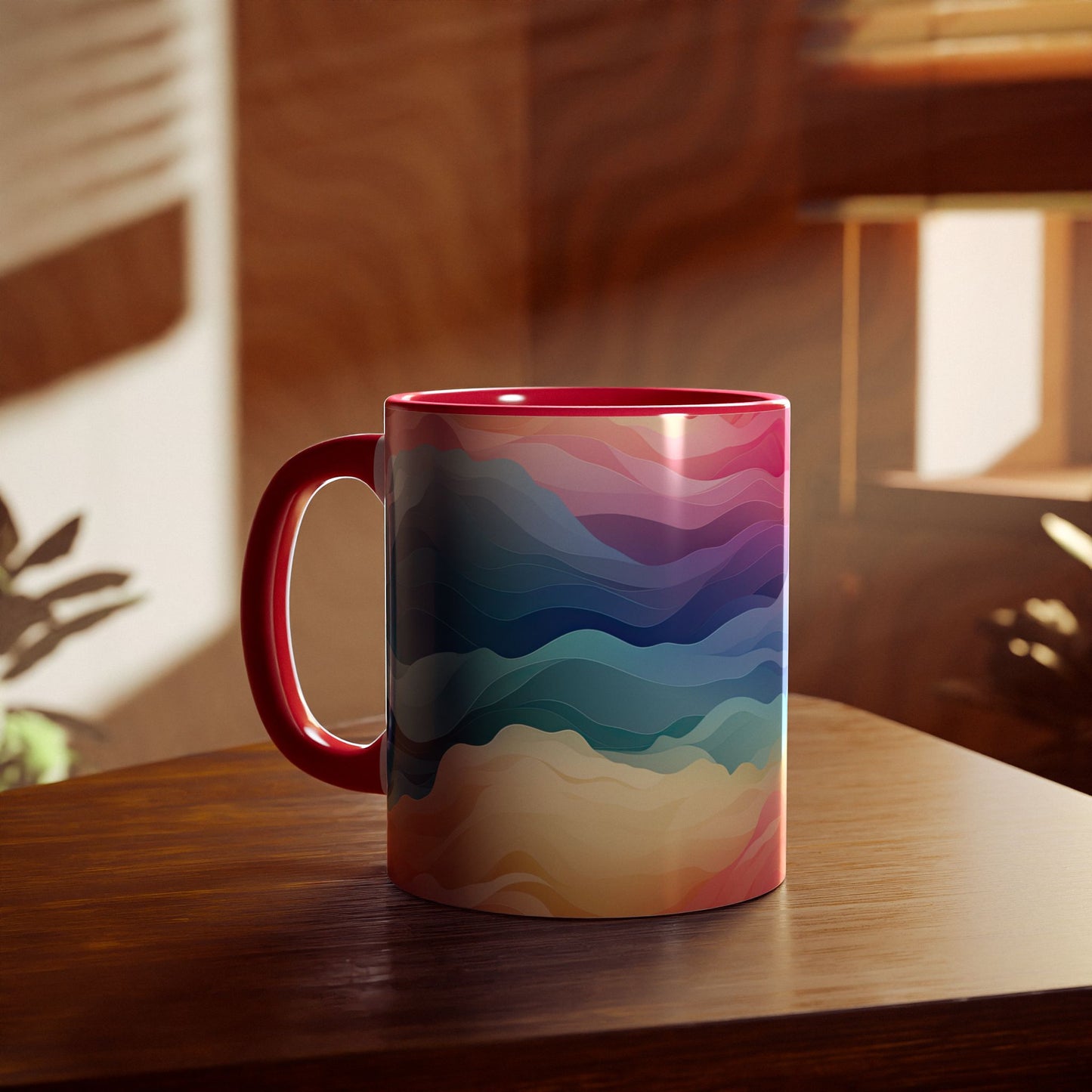 Colors of the Wind · Personalize It! Your Name | Accent Mug (Small) (Pink/Red).