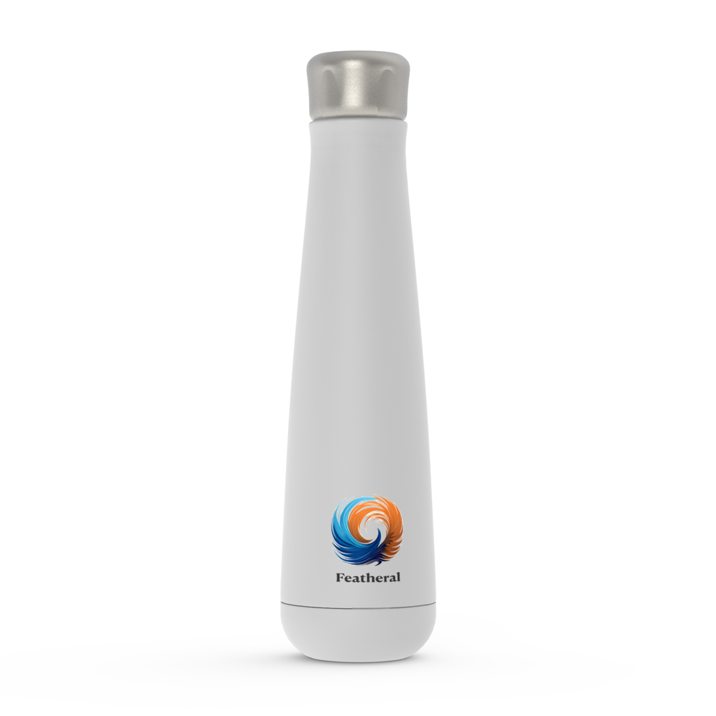 Corporate Giveaways: Create Your Own - Upload Your Logo | Peristyle Water Bottle (White)